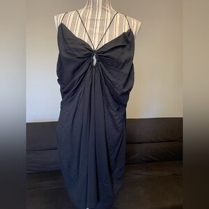 NWT H&M Little Black Elegant Strappy and Draped Dress